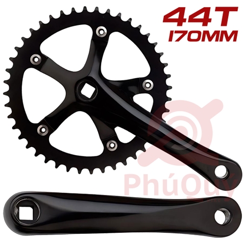 Dĩa Fixie 5 Chấu Đen  44T 170mm
