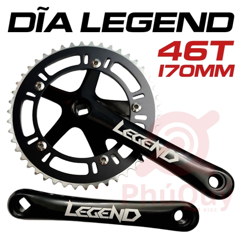 Dĩa Fixed Gear LEGEND 46T 170mm