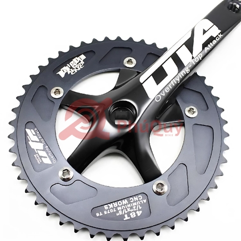 Dĩa Fixed Gear OTA Đen 48T Cốt Vuông