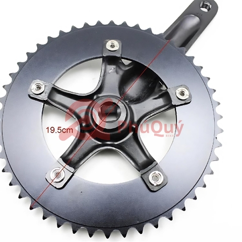 Dĩa Fixed Gear OTA Đen 48T Cốt Vuông