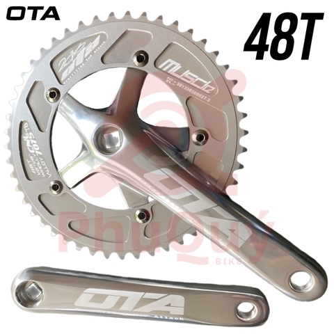 Dĩa FixedGear OTA Bạc 48T Cốt Vuông