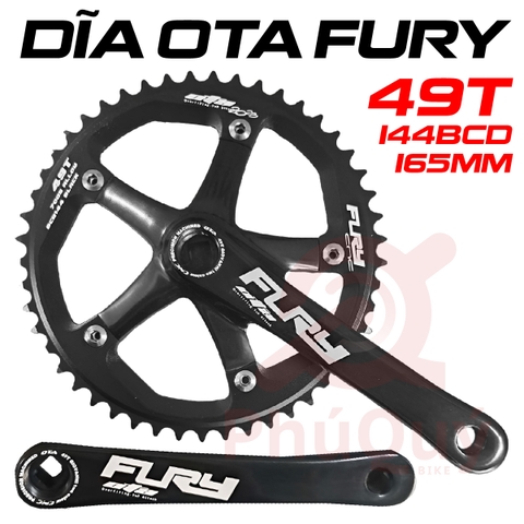 Dĩa Fixed Gear OTA FURY 49T - 144BCD - 165MM