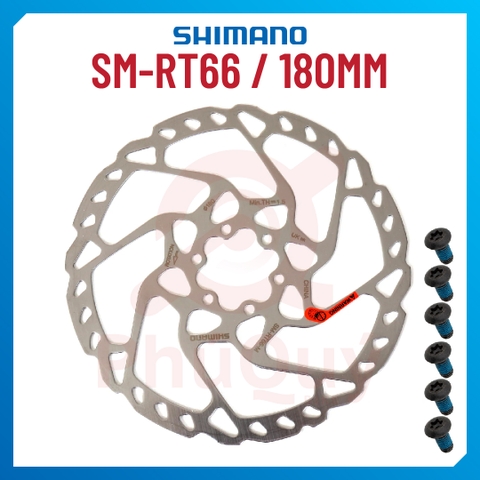 Đĩa Thắng SHIMANO RT66 180mm (Kèm 6 Ốc) HÀNG HỘP VAT
