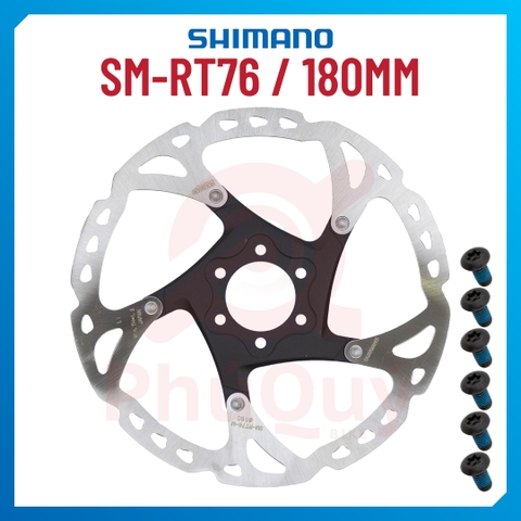 Đĩa Thắng SHIMANO RT76 180mm (Kèm 6 Ốc)