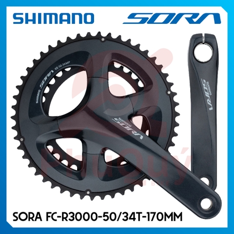 Giò Dĩa SORA R3000 50-34T 170mm Kèm BB