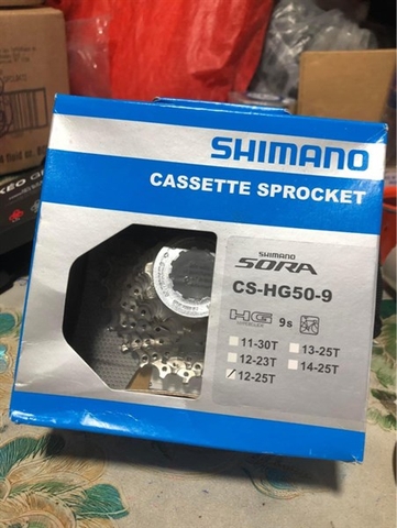 LÍP 9 HG50 SHIMANO 12-25T HỘP GIẤY CHÍNH HÃNG