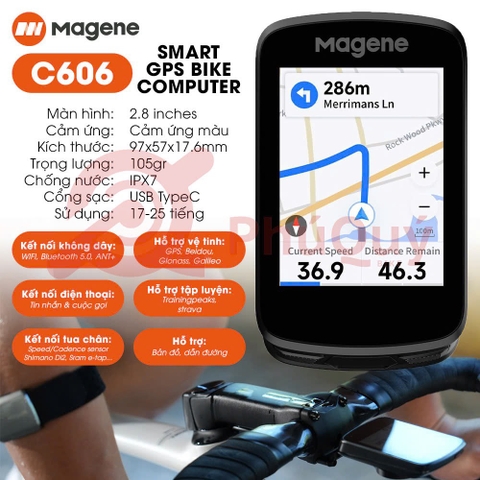Đồng Hồ Magene C606 GPS Thông Minh