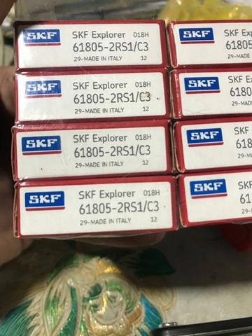 Bạc đạn 6805 SKF (61805) hàng Ý pis nhựa