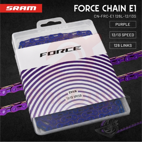 Sên Sram Force E1 126L TÍM (VAT)