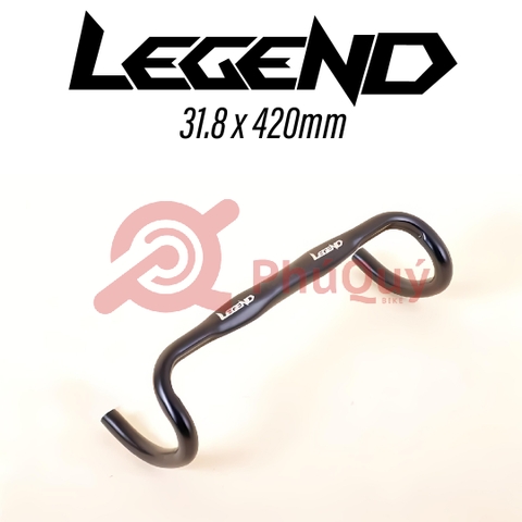 Ghi đông LEGEND Cong Dẹp Nhôm 31.8  Size 420mm