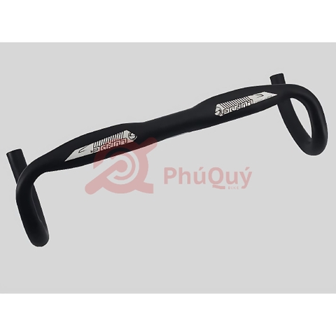 Ghi Đông Nhôm LUNJE 31.8 Cong Dẹp 420mm
