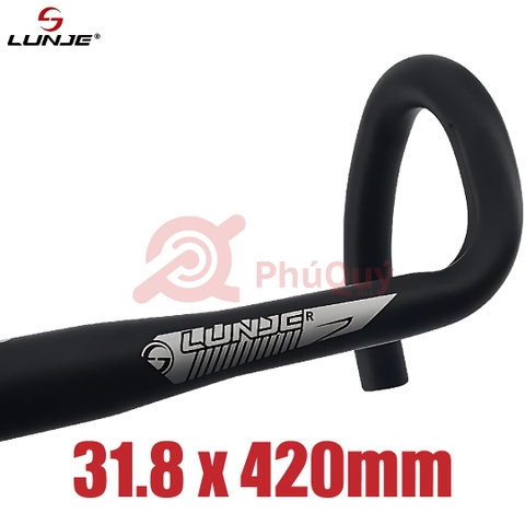 Ghi Đông Cong LUNJE 31.8 Xe ROAD 420mm