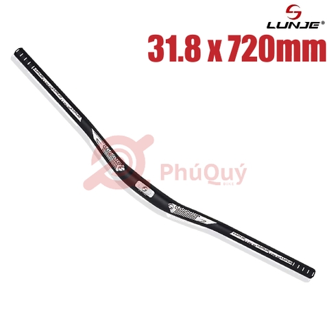 Ghi Đông Nhôm Ngang LUNJE 31.8 Dài 720mm