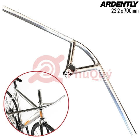 Ghi Đông Touring ARDENTLY Bạc 22.2 700mm