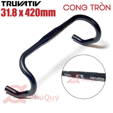 Ghi Đông Nhôm TRUVATIV 31.8 Cong 420mm