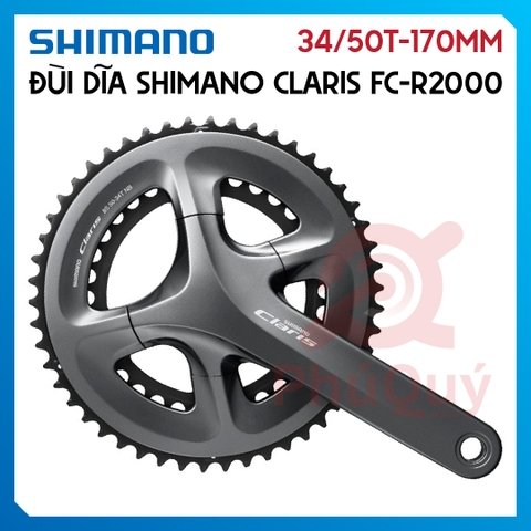 Dĩa SHIMANO Claris R2000 34/50T-170mm