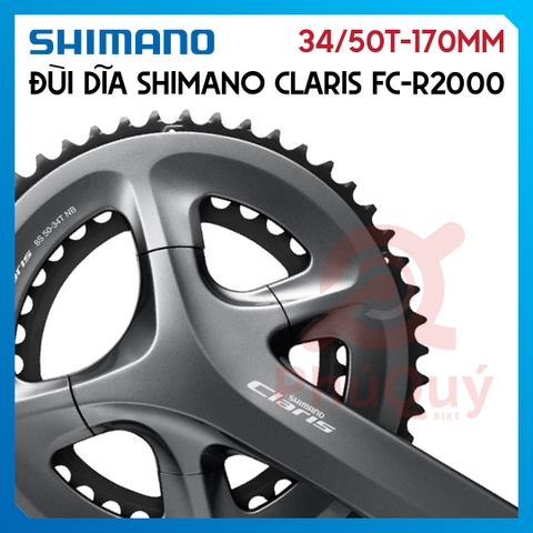 Dĩa SHIMANO Claris R2000 34/50T-170mm
