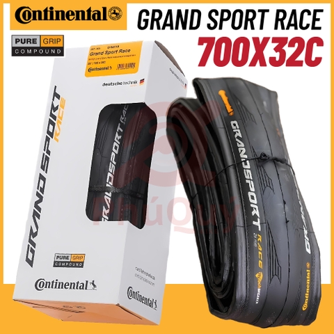 Vỏ Gấp 700x32c Continental Grand Sport Race Có Chống Đinh Hộp Trắng