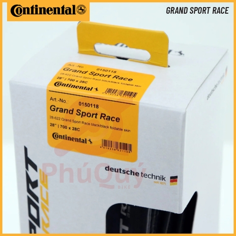 Vỏ Gấp 700x32c Continental Grand Sport Race Có Chống Đinh Hộp Trắng