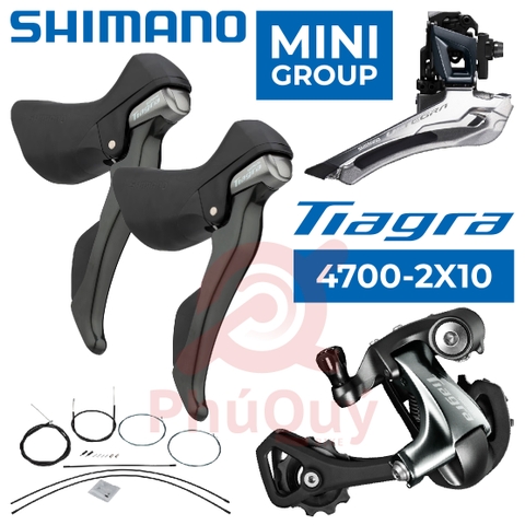 GROUP MINI SHIMANO TIAGRA 4700 2-10 (3 Món) - Cùi Đề Chân Dài
