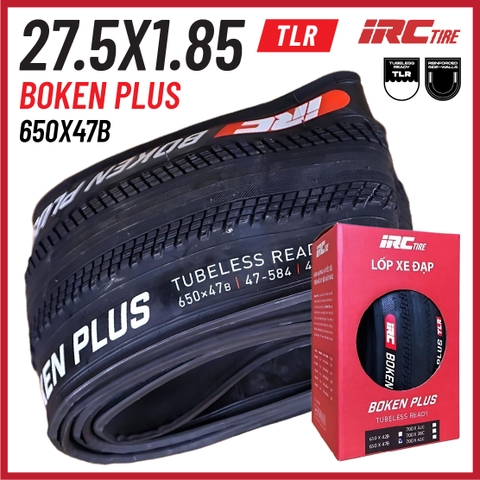 Vỏ IRC 650x47b (27.5x1.85) Boken Plus Kevlar (VAT)