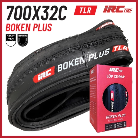 Vỏ IRC Tubeless 700x32c Boken Plus Kevlar (VAT)