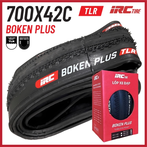 Vỏ IRC Tubeless 700x42c Boken Plus Kevlar (VAT)