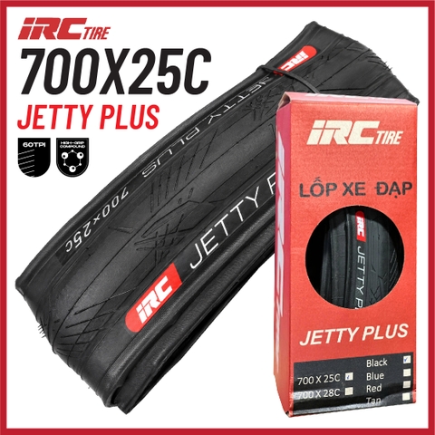 Vỏ IRC 700x25c Jetty Plus Kevlar Bead (VAT)