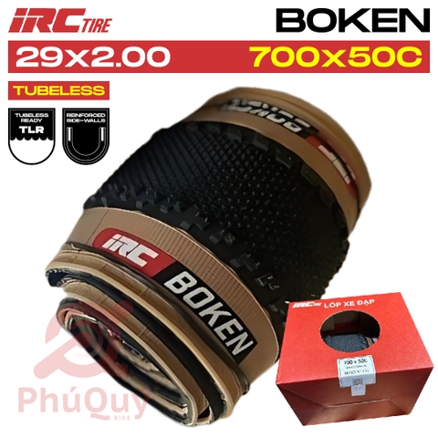 VỎ IRC 29x2.0 (700x50C) BOKEN Kevlar