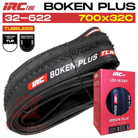 Vỏ IRC Tubeless 700x32c BOKEN PLUS Kevlar