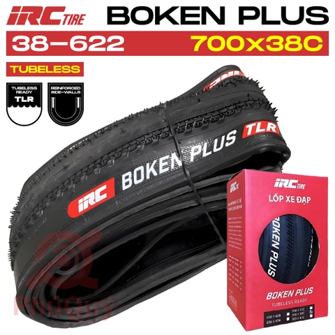Vỏ IRC Tubeless 700x38c BOKEN PLUS Kevlar Tubeless