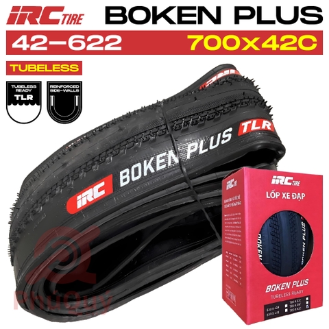 Vỏ IRC Tubeless 700x42c BOKEN PLUS Kevlar