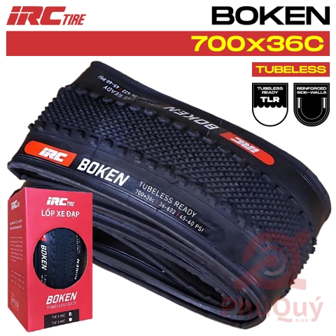 Vỏ IRC 700x36c  Boken Kevlar TUBELESS