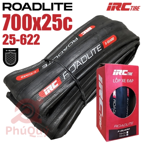 Vỏ 700x25c IRC Roadlite X-Guard Kevlar Chống Đinh