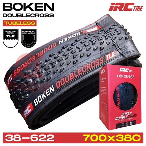 Vỏ IRC 700x38C BOKEN DOUBLECROSS Kevlar Tubeless Ready