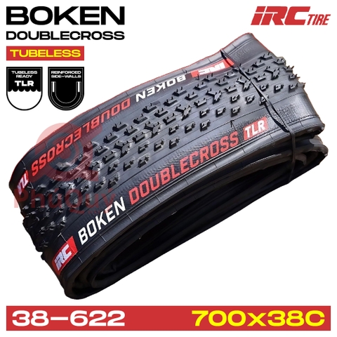 Vỏ IRC 700x38C BOKEN DOUBLECROSS Kevlar Tubeless Ready