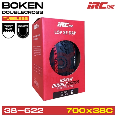 Vỏ IRC 700x38C BOKEN DOUBLECROSS Kevlar Tubeless Ready