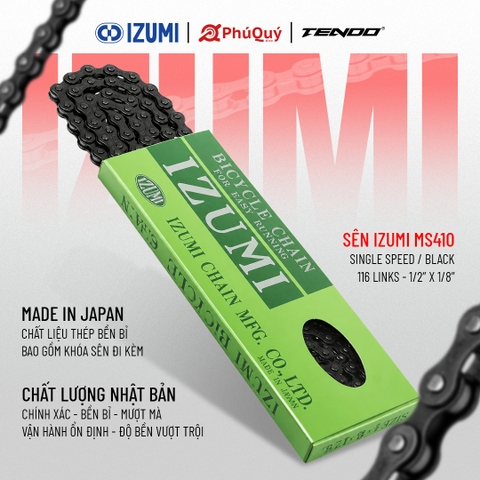 SÊN IZUMI ĐEN HỘP XANH MATCHA 116L (VAT)