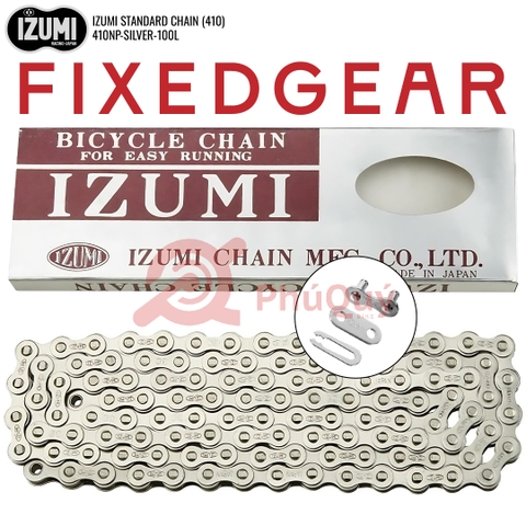 Sên FixedGear IZUMI Bạc Easy For Running Chính Hãng Made in Japan