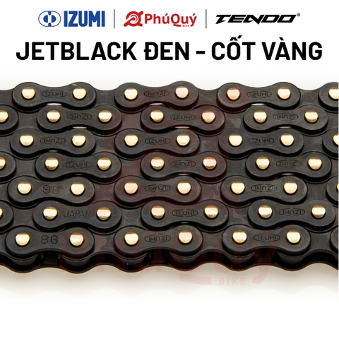 SÊN IZUMI 410 JB/JB JETBLACK ĐEN - CỐT VÀNG 116L (VAT)