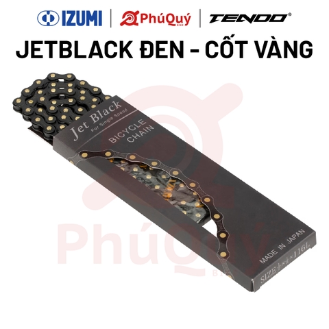 SÊN IZUMI 410 JB/JB JETBLACK ĐEN - CỐT VÀNG 116L (VAT)