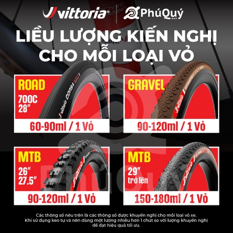 Keo tự vá Vittoria 500ml dành cho vỏ Tubeless / Tubular (VAT)