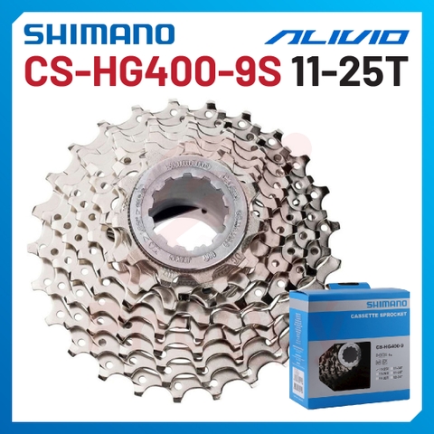 LÍP 9 HG400 SHIMANO 11-25T HÀNG HỘP CHÍNH HÃNG