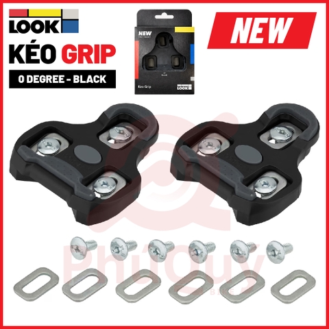 Can giày chống trượt LOOK V2 Kep Grip Noires ĐEN 0° gắn bàn đạp xe đạp (VAT) (2026) (00025674)
