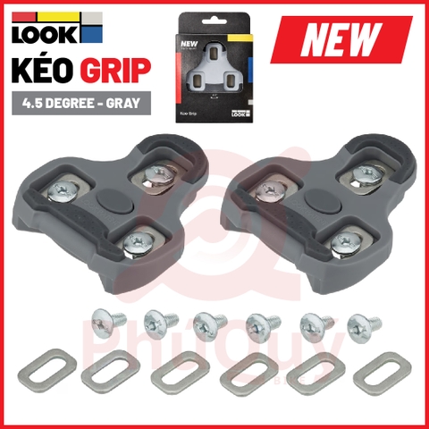 Can Giày Chống Trượt LOOK V2 Kep Grip Grises XÁM 4.5° Gắn Bàn Đạp Xe Đạp (VAT) (2026) (00025675)