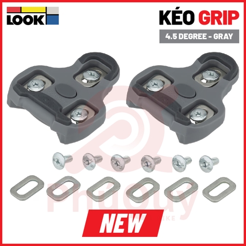 Can Giày Chống Trượt LOOK V2 Kep Grip Grises XÁM 4.5° Gắn Bàn Đạp Xe Đạp (VAT) (2026) (00025675)