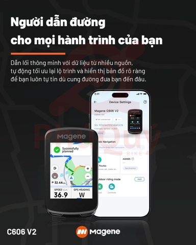 Đồng Hồ Magene C606 V2 GPS Thông Minh