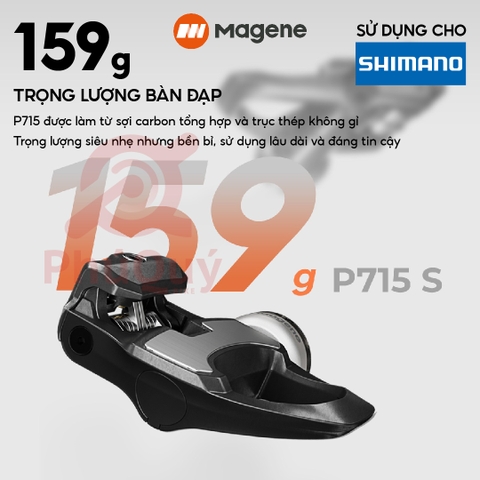 Pedal Đo Lực Magene P715S Chuẩn SHIMANO & KEO LOOK