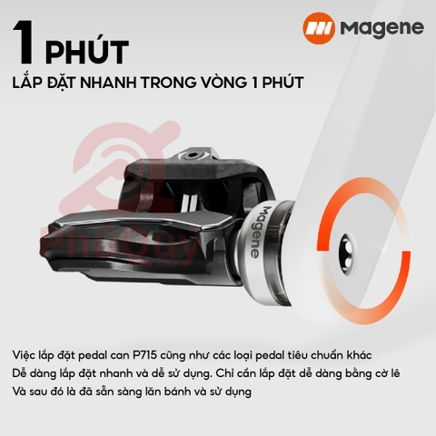Pedal Đo Lực Magene P715S Chuẩn SHIMANO & KEO LOOK