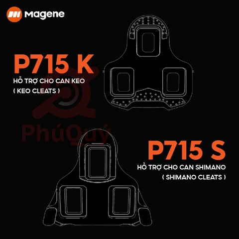 Pedal Đo Lực Magene P715S Chuẩn SHIMANO & KEO LOOK